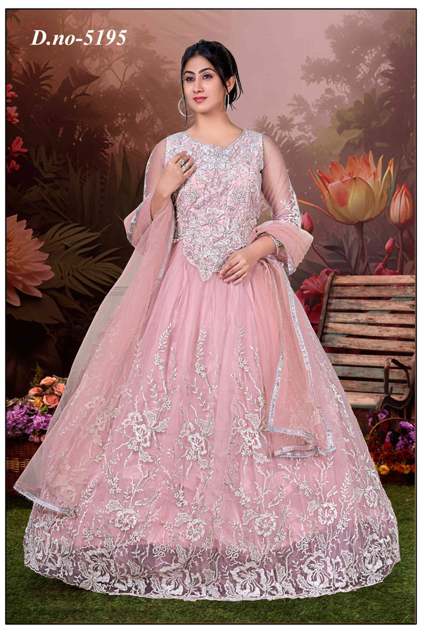 Blush Pink Dream Embroidered Ball Gown